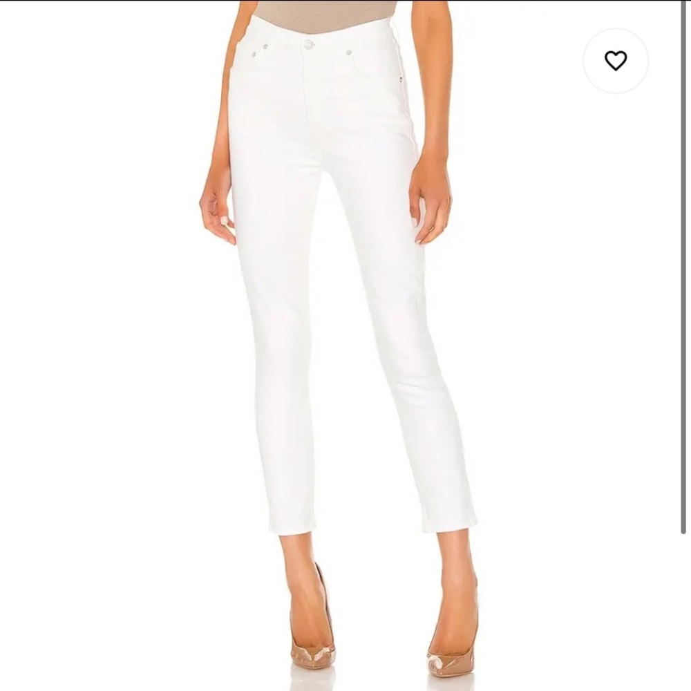 Agolde Sz 23 Nico high rise cream white jean